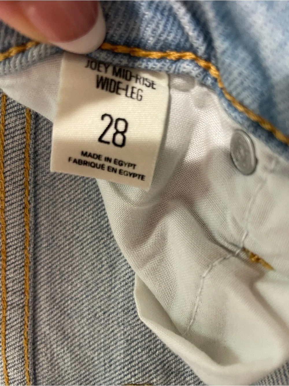 BDG Joey Mid Rise Wide Leg Jeans Size 28 Light Wash Cropped Denim